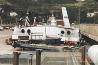 SRN4 Sir Christopher (GH-2008) being broken up at Dover